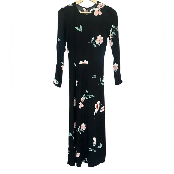 Reformation Vanessa Floral Print Long Sleeve Midi Dress - Picture 5 of 11